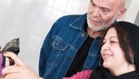سلفی گیتی قاسمی با جمشید هاشم پور + عکس