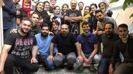 رضا مولایی و‌ شاگردانش + عکس