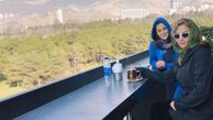 طبیعت گردی شبنم قلی خانی به همراه دوستش + عکس