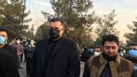 علی دایی در مراسم خاکسپاری علی انصاریان + عکس