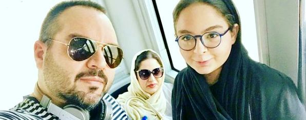 سلفی شهرام قائدی به همراه همسر و دخترش + عکس