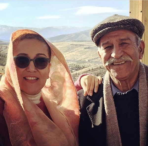 پانته آ بهرام در آغوش پدرش + عکس