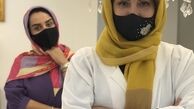 خانم بازیگر و دوستش در خانه + عکس