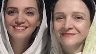 الهام پاوه نژاد در کنار گلاب آدینه + عکس