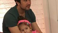 عکس عاشقانه شاهرخ استخری و دخترش
