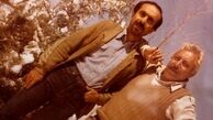 جوانی های پدر سپند امیرسلیمانی در کنار جمشید مشایخی 