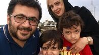 شهرام عبدلی و خانواده اش در بندر کیاشهر