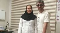 عکس آقای بازیگر با همسر پزشکش