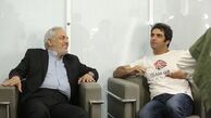 منوچهر هادی در کنار مرد پر آوازه سینما و تلویزیون + عکس
