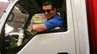 سام نوری راننده کامیون شد + عکس