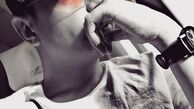تی شرت هنری محسن ابراهیم زاده + عکس