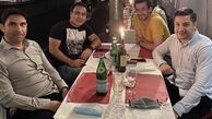 مهدی مهدوی کیا با دوستانش در رستوران + عکس