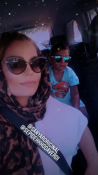 سلفی سپیده خداوردی و پسرش + عکس