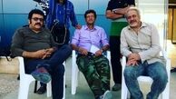 شهرام عبدلی در کنار مجید مشیری + عکس