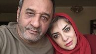 حال خوب حمیرا ریاضی در آغوش همسرش + عکس