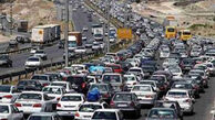 ترافیک سنگین در آزادراه‌های قزوین ـ کرج و کرج ـ تهران