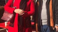 فاطمه گودرزی با پالتوی قرمز جوانانه اش!