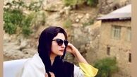 محیا دهقانی در ارتفاعات کوه + عکس