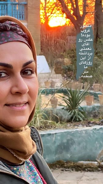 غروب زیبای شیوا ابراهیمی + عکس
