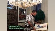 صابر ابر و نقاشی های هنرمندانه اش+عکس