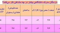 فارغ‌التحصیلان دانشگاه کجا کار می‌کنند؟ +جدول