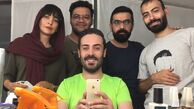 کاوه سماک باشی در اتاق گریم کار جدیدش + عکس