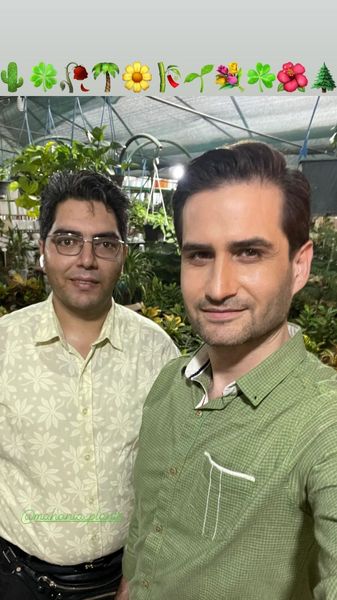 پویا امینی در گلخانه دوستش + عکس