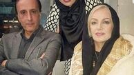 گوینده معروف خبر در کنار همسر و دخترش+عکس