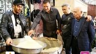 نذری علی دایی و محمدرضا گلزار در روز اربعین/عکس