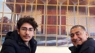 گشت و گذار آقای بازیگر و پسرش در تئاتر شهر + عکس