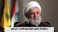 درخواست عجیب شیخ نعیم قاسم از اسرائیل برای خلع سلاح حزب الله