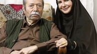 لعیا زنگنه در خانه پیشکسوت سینمای ایران + عکس