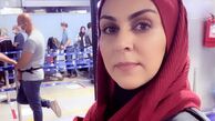 خانم بازیگر در فرودگاه بین المللی امام خمینی (ره) + عکس