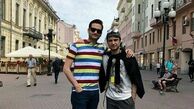 پویا امینی و شهرام حقیقت دوست در خارج از کشور+عکس