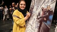 نرگس محمدی در پشت صحنه تئاتر عاشقانه های خیابان+عکس