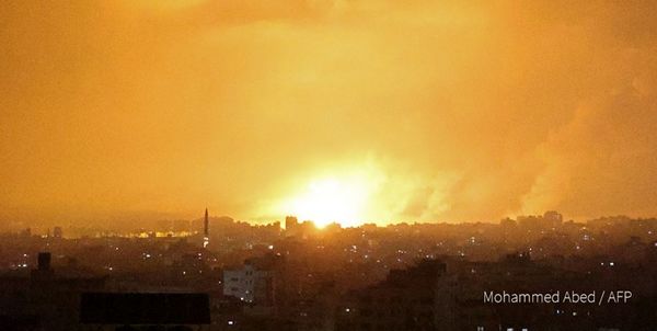 نوار غزه زیر بمباران ۱۶۰ جنگنده رژیم صهیونیستی