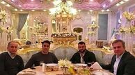 پوریا پورسرخ و دوستانش در رستورانی مجلل + عکس