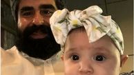 دختر آقای بازیگر در آغئش امیر نوری + عکس