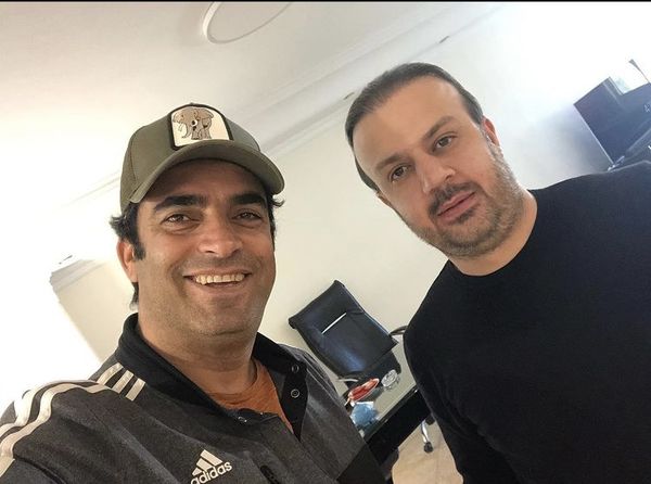 منوچهر هادی و تهیه کننده مشهور + عکس