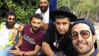 گردش حسین مهری با دوستانش در پارک + عکس