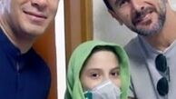 آریا عظیمی‌نژاد و امین حیایی در بیمارستان مفید 