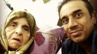 نصرالله رادش و مادرش + عکس