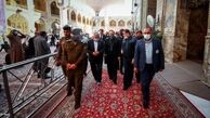 حضور نماینده پاپ در حرم امیرالمومنین(ع)+ عکس