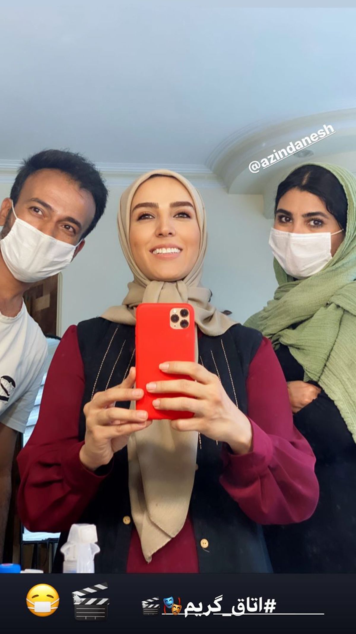 تازه عروس سینما در پشت صحنه فیلمجدیدش + عکس