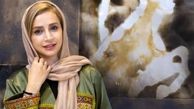 عکس جدید خانم بازیگر با یک تابلو نقاشی خاص