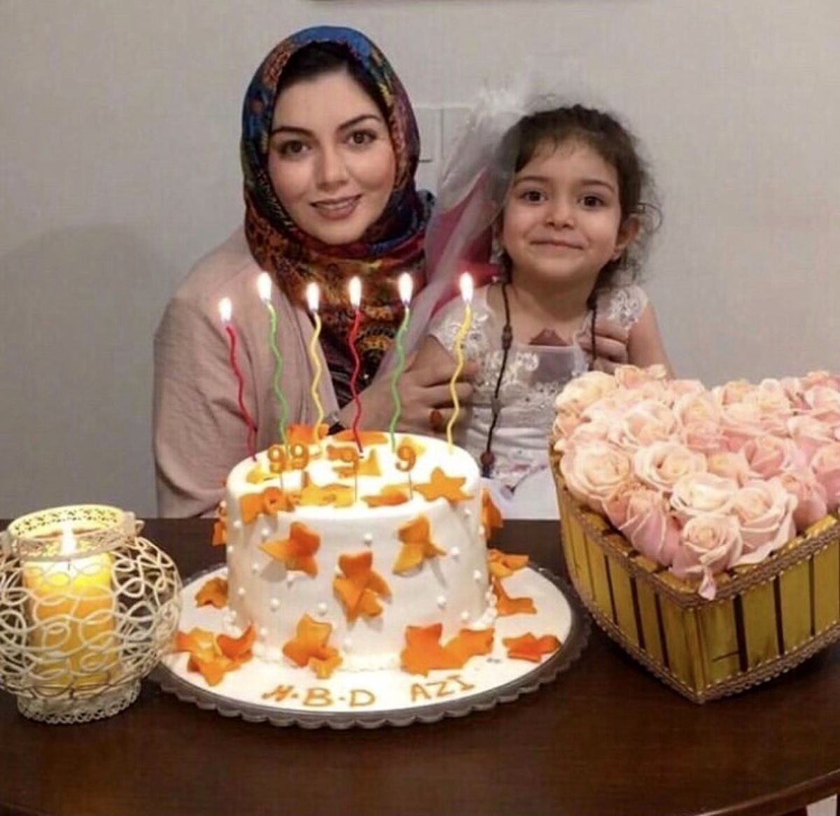 آزاده نامداری و دخترش + عکس