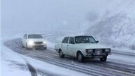 بارش برف در محورهای شمالی کشور