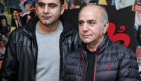 تیپ پرویز پرستویی در کنار پسرش