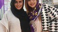 الناز شاکردوست و دوستش در سالن زیبایی + عکس