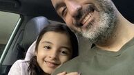 امیرمهدی ژوله و دخترش در ماشین + عکس
